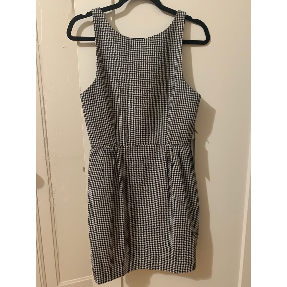 Black & white houndstooth work dress